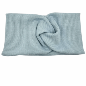 Opaska szeroka przeplatana na głowę brudny niebieski