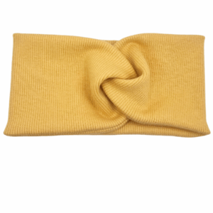 Opaska szeroka przeplatana na głowę miodowa