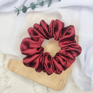 Scrunchie standard bordowa