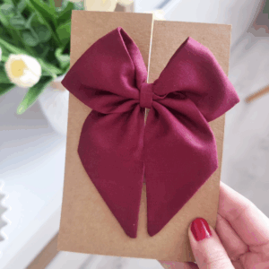 Kokardka Elen - spinka burgund