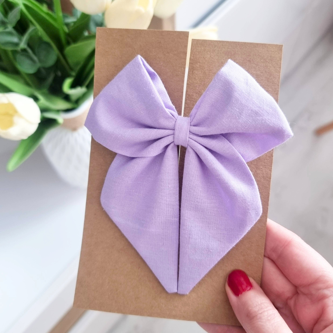 Kokardka Elen - spinka jasny fiolet