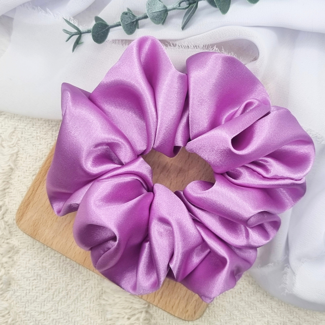 Scrunchie oversized fioletowa