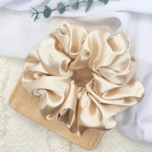 Scrunchie oversized chłodny beż