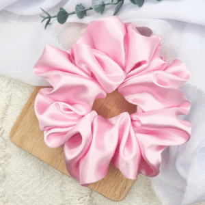 Scrunchie oversized różowa