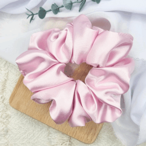 Scrunchie oversized liliowa