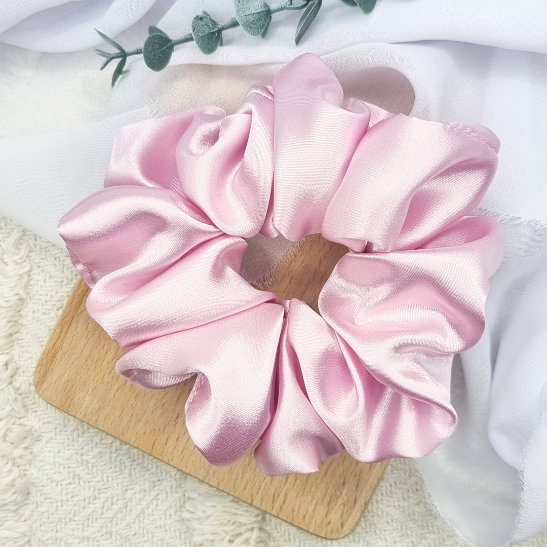 Scrunchie oversized liliowa