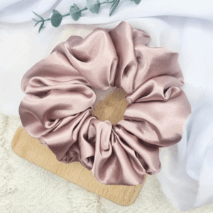 Scrunchie oversized brudny róż