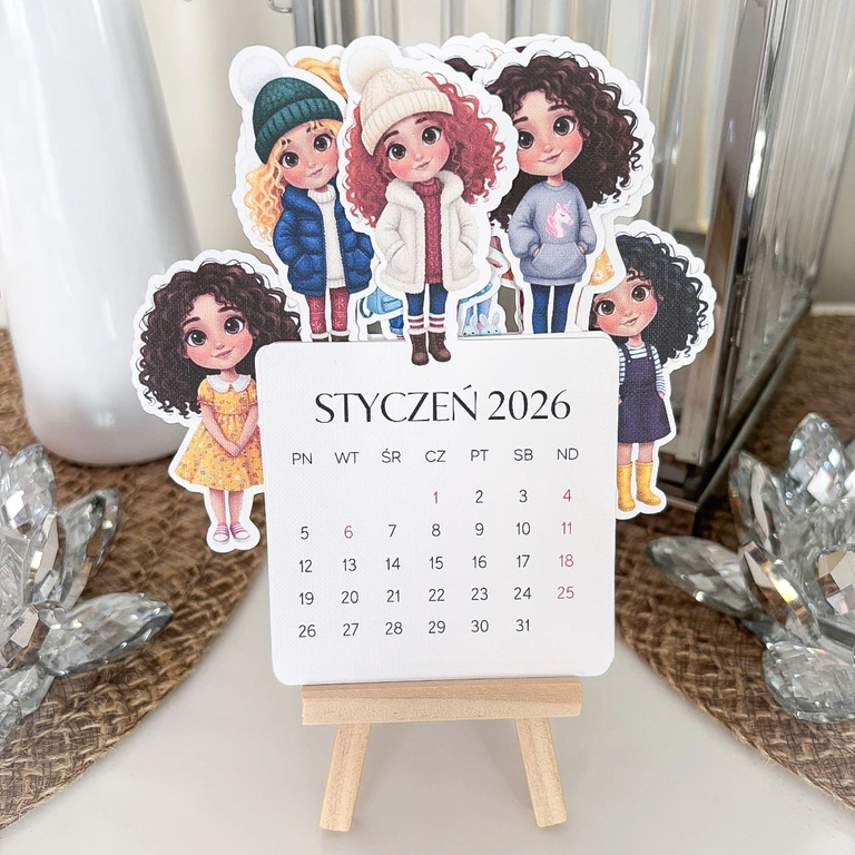 Kalendarz - stylowe dziewczyny 2026