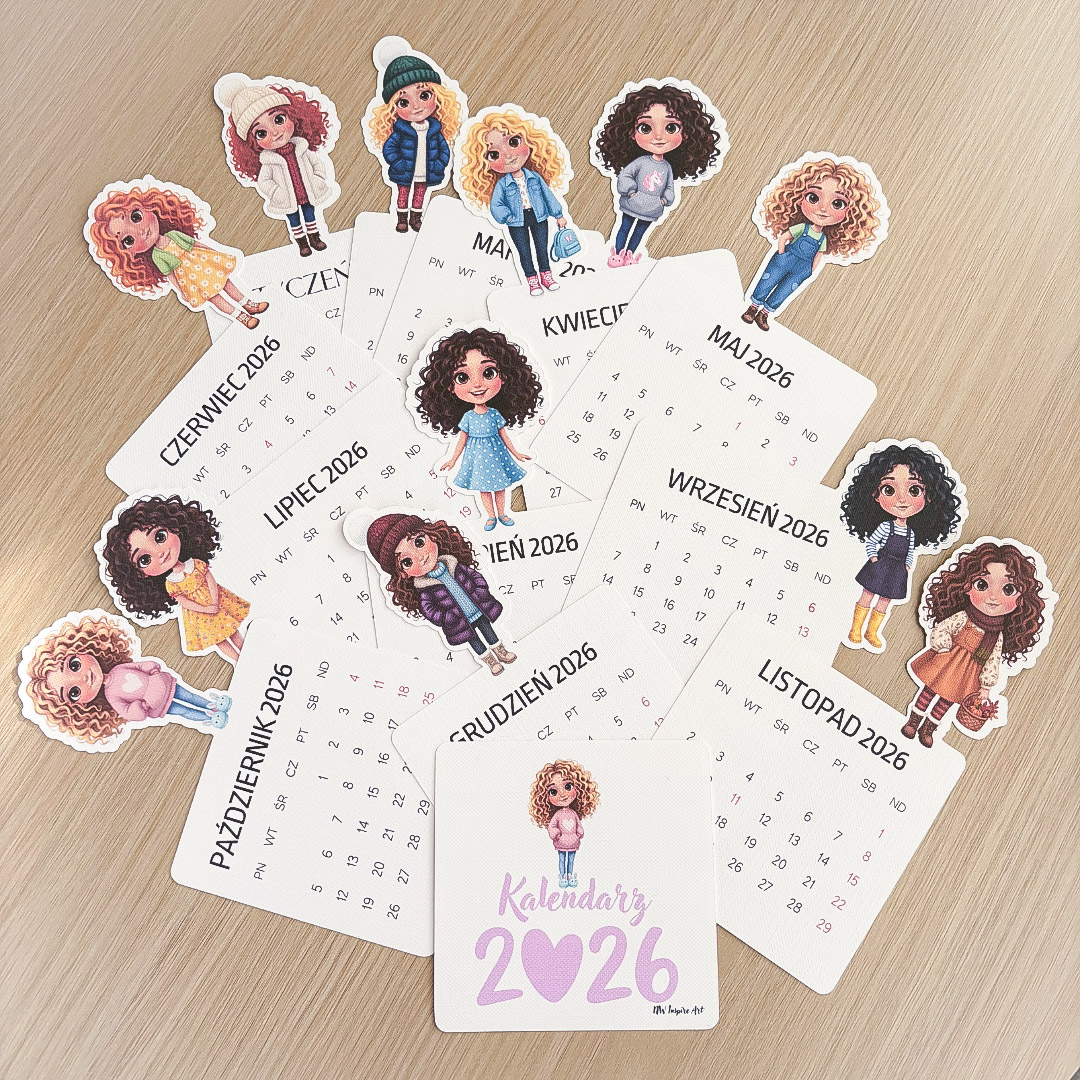 Kalendarz - stylowe dziewczyny 2026 - obrazek 3