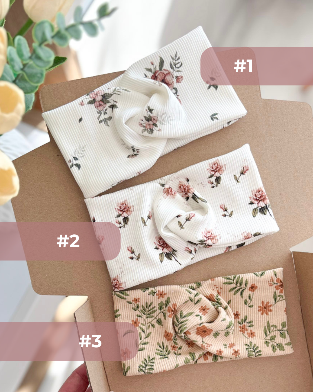 Opaska przeplatana – Clara – kolory - obrazek 2