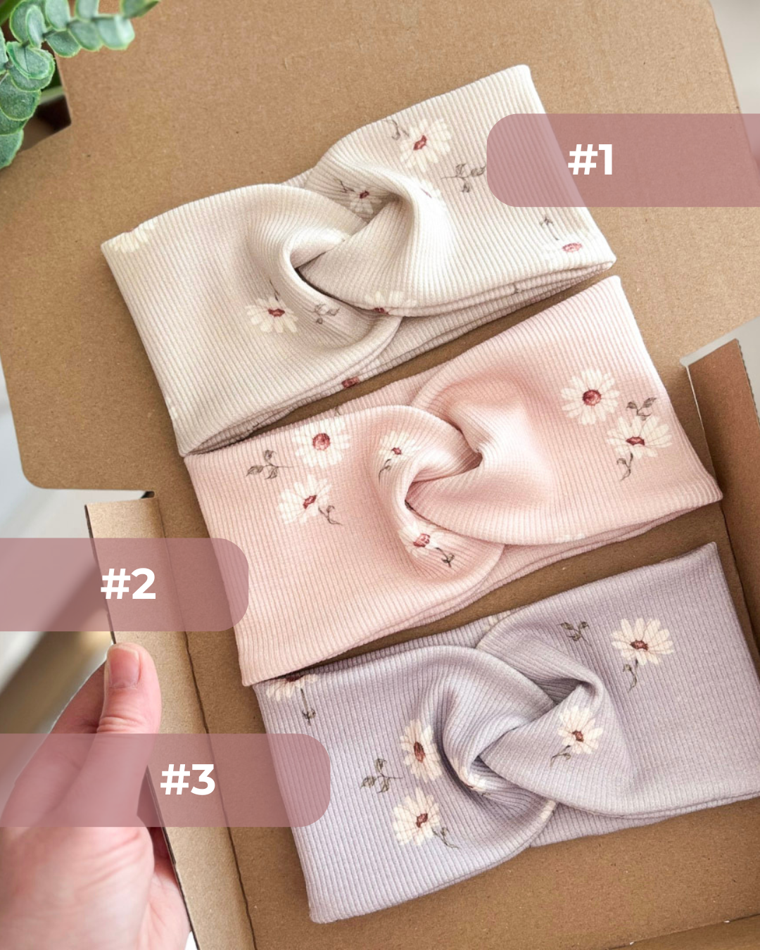 Opaska przeplatana – Mia – kolory - obrazek 2