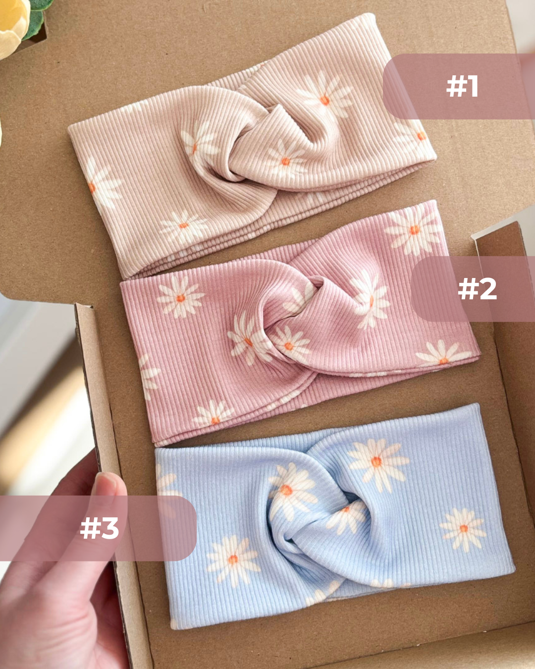Opaska przeplatana – Lili – kolory - obrazek 2