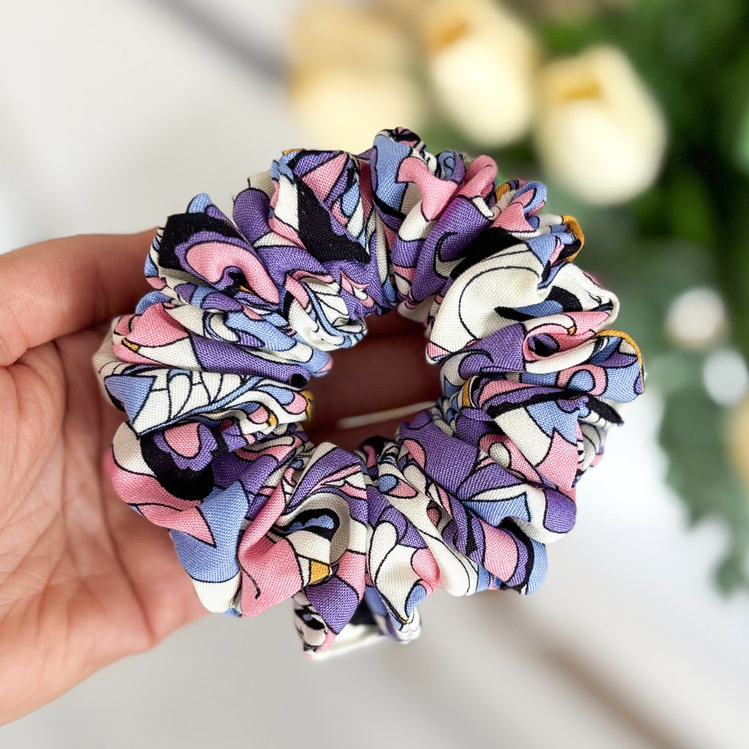 Gumka do włosów scrunchie – Paola – Midi