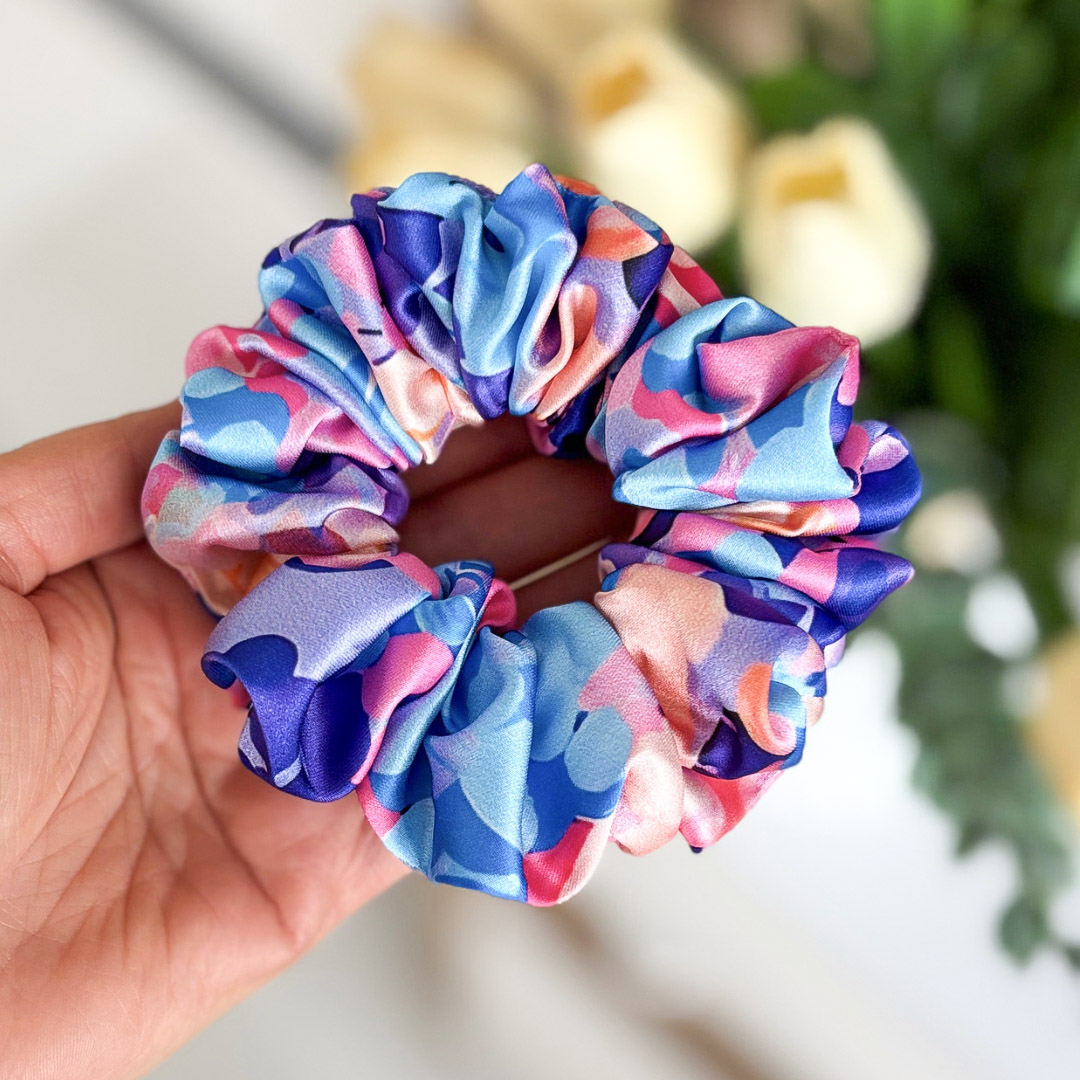 Gumka do włosów scrunchie – Flora – Midi