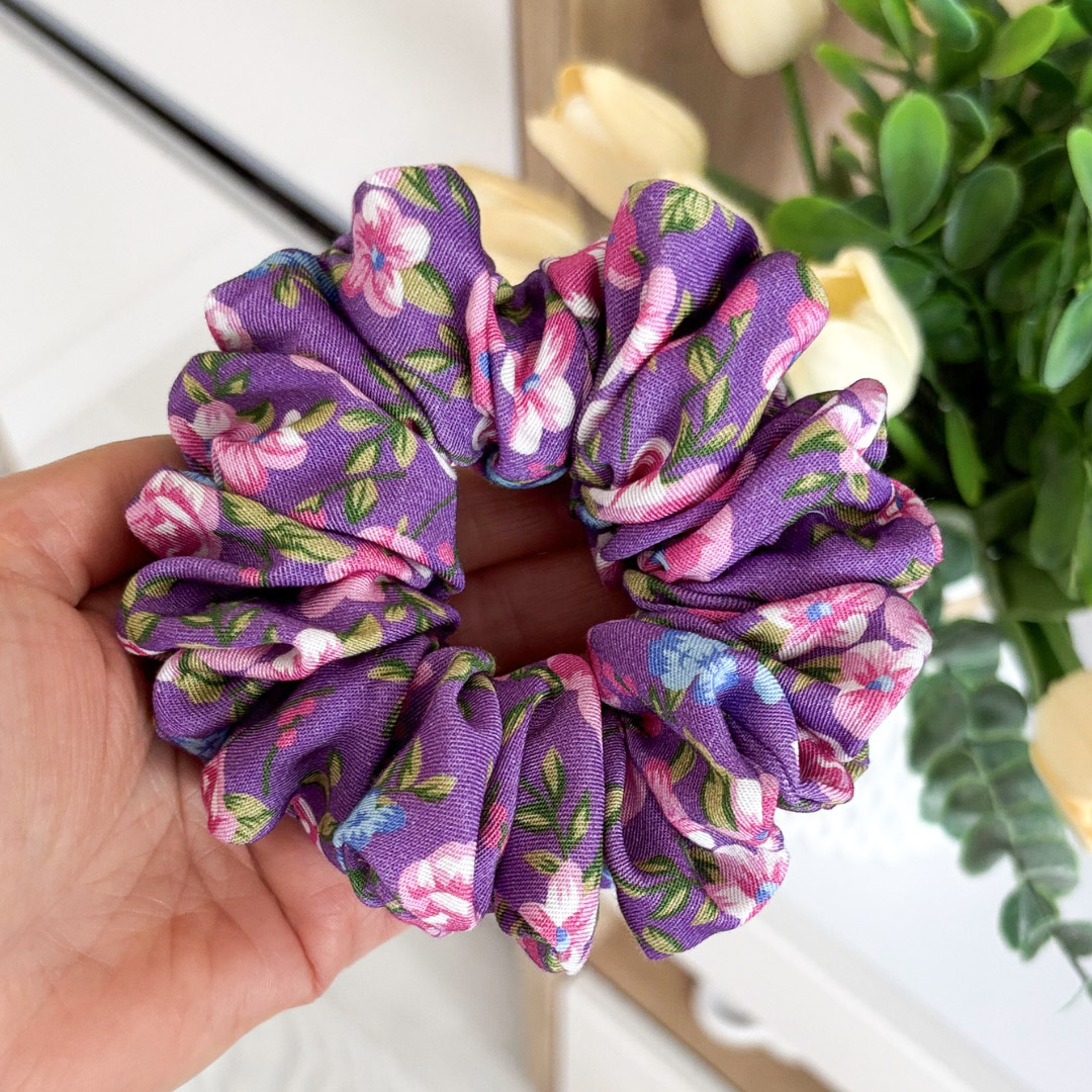 Gumka do włosów scrunchie – Dalia – Maxi