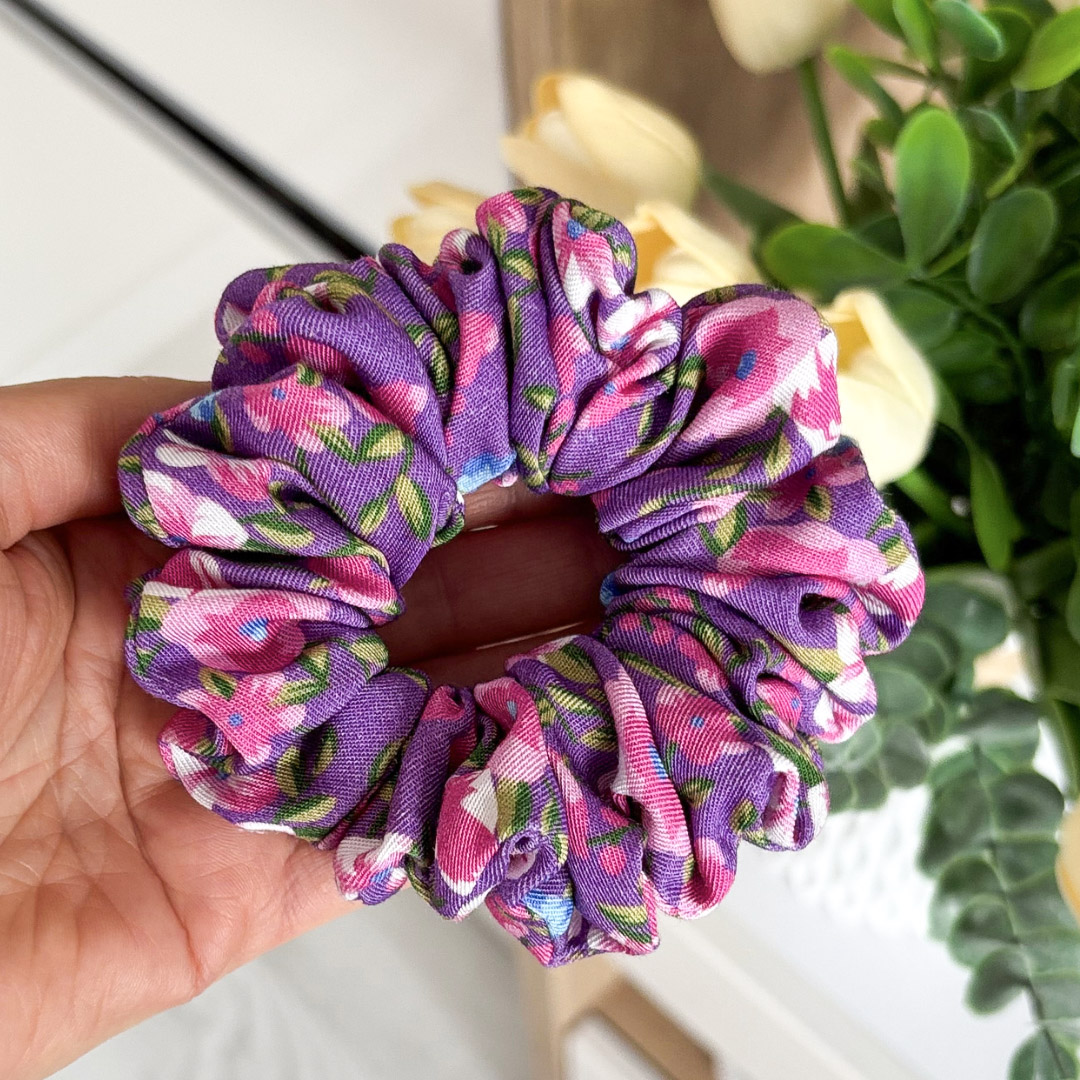 Gumka do włosów scrunchie – Dalia – Midi